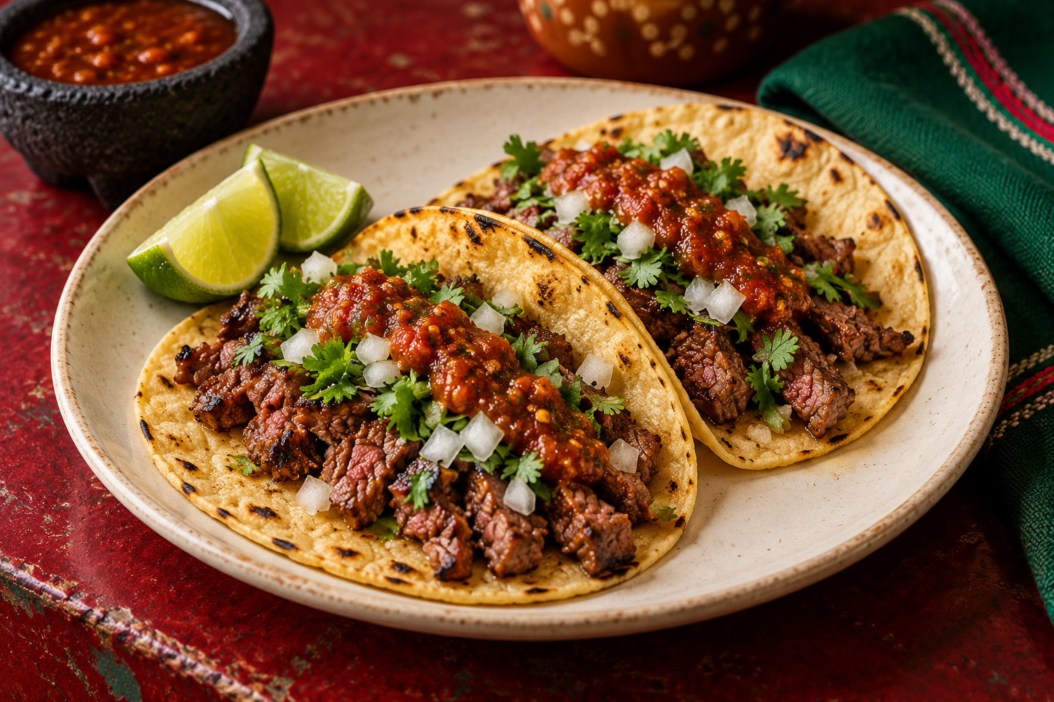 Carne asada tacos